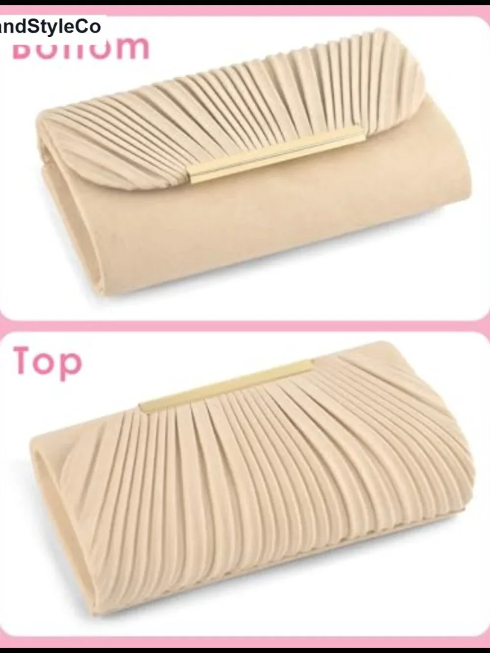 Women Velvet Faux Suede Envelope Clutch Evening Bag with Chain
